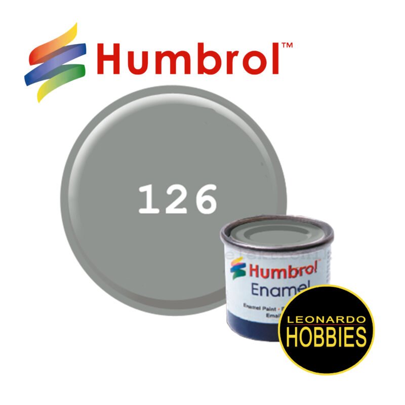 HUMBROL N°126 Gris Medio US Satinado de 14ml HUM0126