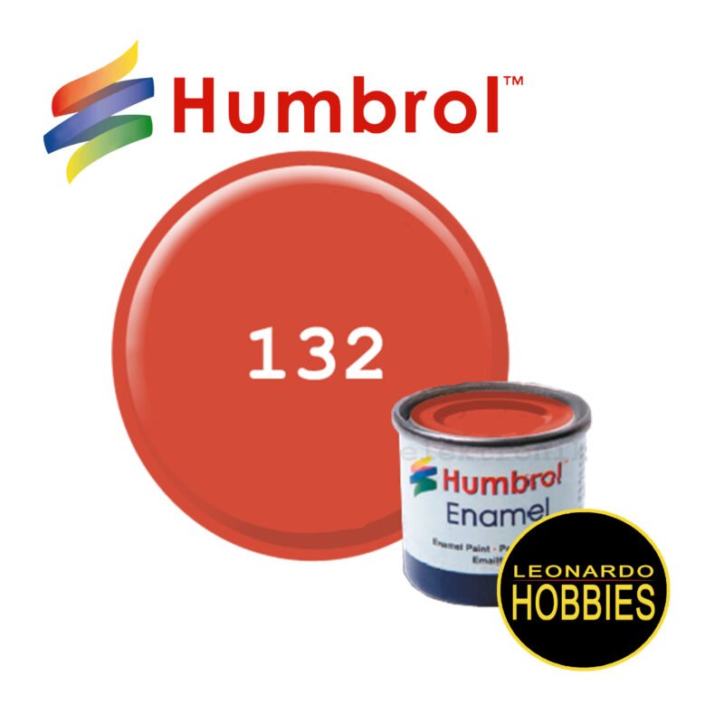 HUMBROL N°132 Rojo Satinado de 14ml HUM0132