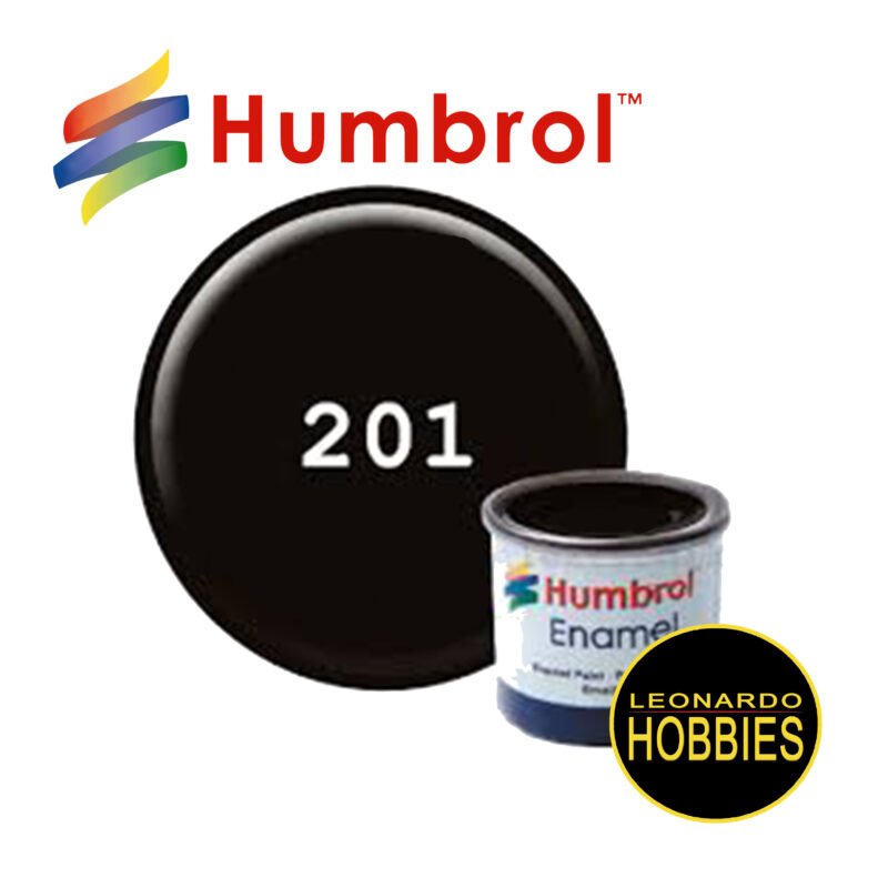 HUMBROL N°201 Negro Metalizado de 14ml HUM0201