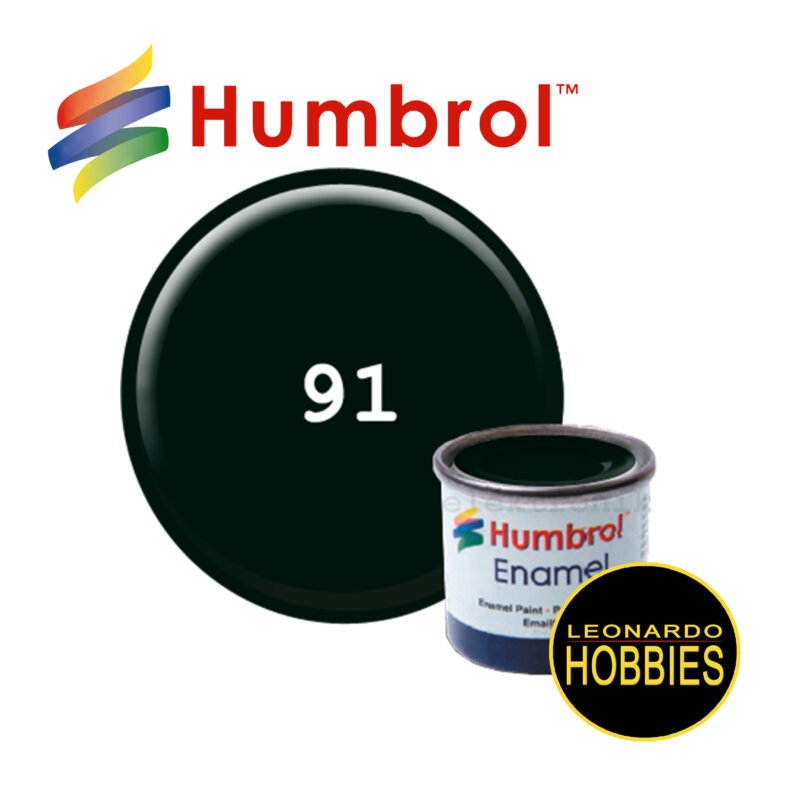 HUMBROL N°91 Verde Negro Mate de 14ml HUM0091
