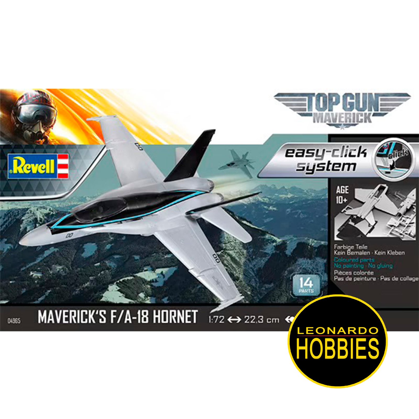 Top Gun Maverick's F/A-18 Hornet Escala 1/72 Revell 4965 – Leonardo Hobbies