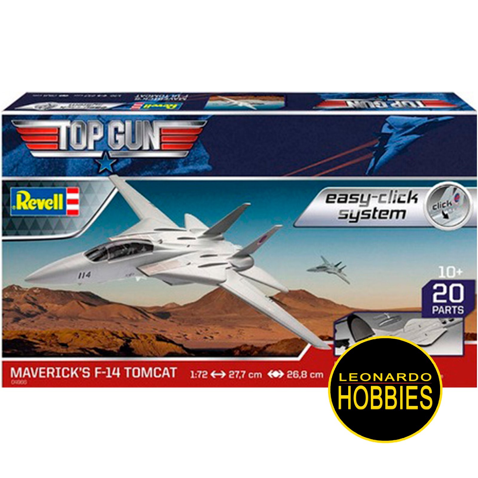 F-14 Tomcat «Top Gun» Escala 1/72 Revell 4966 – Leonardo Hobbies