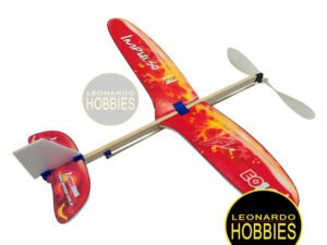 IMPULSO – Avión con Motor a goma que vuela 40 metros EO007