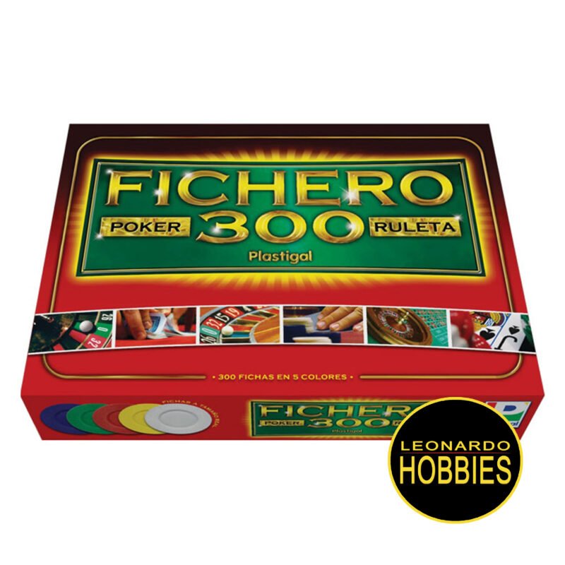 Fichero de Poker 300 Fichas Encastrables Plastigal 1106