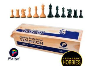 Ajedrez Profesional Staunton ULTRAPESADO CAJA MADERA Plastigal 163