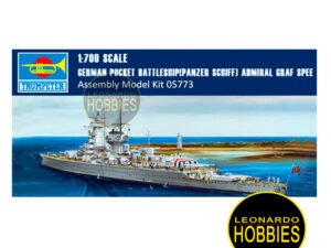 German Pocket Battleship (Panzer Schiff) Admiral Graf Spee Escala 1/700 Trumpeter 05773
