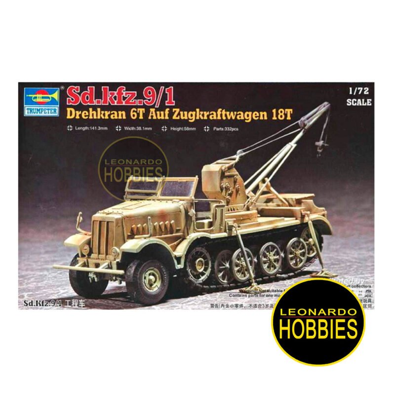 Sd.kfz.9/1 Drehkran 6T  Escala 1/72 Trumpeter 07251