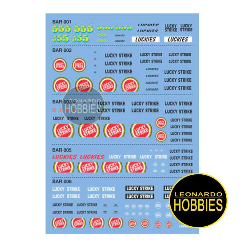 BAR F1 1999-2004 Lucky Tabaco (Colección F1 Salvat) Escala 1/43 AeroCalcas 43F1-06