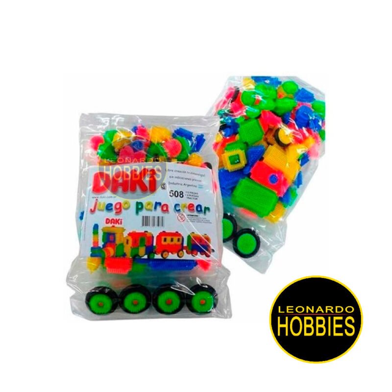 Daki,juegos para armar, Juegos para crear, creatividad, Bloques, Libre Creacion, Bloques para armar, Didactico, Juegos Didacticos, 60 piezas