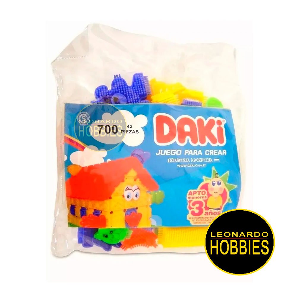 Daki,juegos para armar, Juegos para crear, creatividad, Bloques, Libre Creacion, Bloques para armar, Didactico, Juegos Didacticos, 60 piezas
