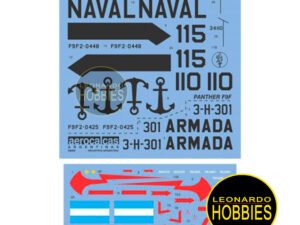 Panther F9F Naval & UH-1H Infantería de Marina Escala 1/48 AeroCalcas 48005