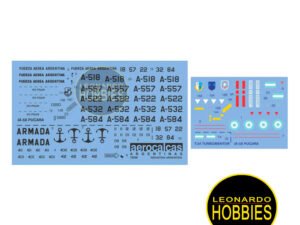 IA-58 Pucará Fuerza Aérea Argentina & Turbomentor Armada Argentina Escala 1/72 AeroCalcas 72036