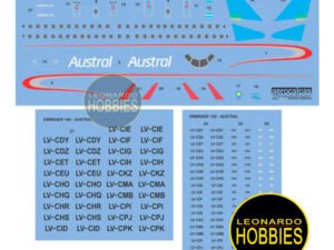 Embraer 190 Austral Escala 1/144 AeroCalcas AEROPRE-01