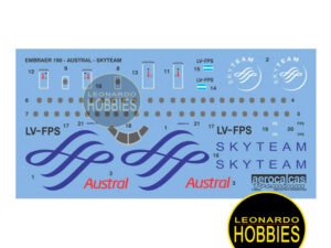 Embraer 190 Austral Skyteam Escala 1/144 AeroCalcas AEROPRE-01B