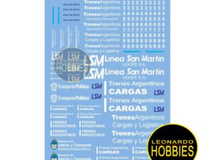 Accesorios, AeroCalcas, Calcas Argentinas, Calcomanías al Agua, Calcomanías Argentinas, Calcos, Calcos para modelismo, Plastimodelismo, Ferromodelismo, Calcas de Trenes, Escala 1:87