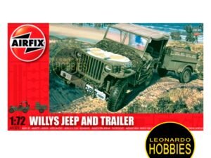 Willys Jeep and Trailer Escala 1/72 Airfix 01322