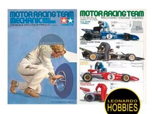 Motor Racing Team Mechanic (wheel changing) Escala 1/12 Tamiya 12502