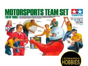 Motorsports Team Set (1970-1985) F1 with Tools & Accessories Escala 1/20 Tamiya 20063