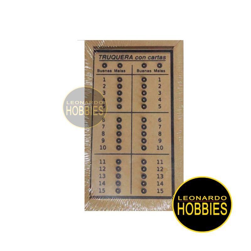 Truquera de Madera con Naipes Bisonte 5999