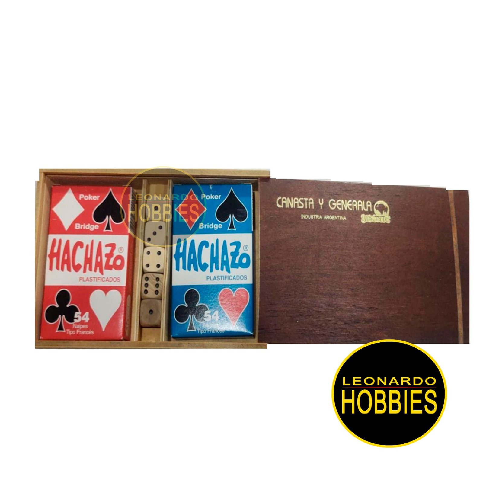 Canasta y Generala en Caja Madera Bisonte 3630 - Imagen 2