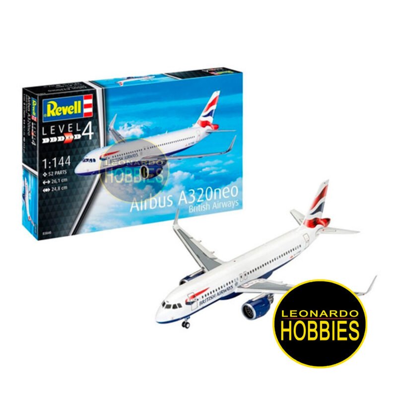 Airbus A320neo British Airways Escala 1/144 Revell 3840