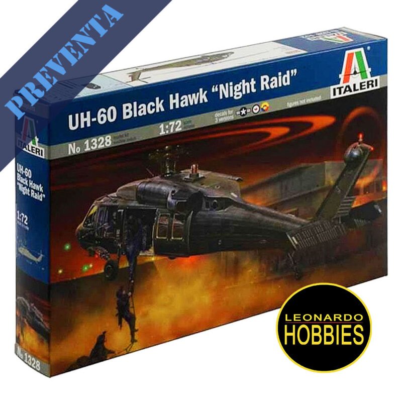 UH-60 Black Hawk "Night Raid" Escala 1/72 Italeri 1328