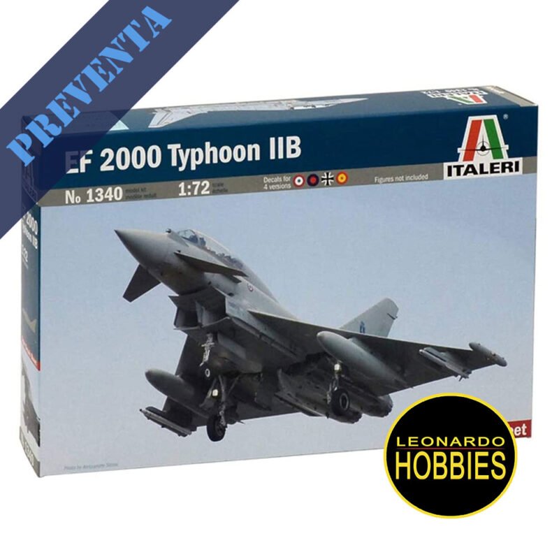 EF 2000 Typhoon IIB Escala 1/72 Italeri 1340