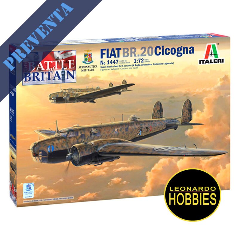Fiat BR.20 Cicogna Escala 1/72 Italeri 1447