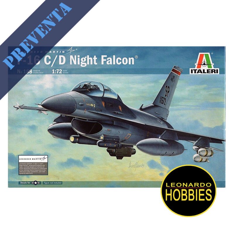 F-16 C/D Night Falcon Escala 1/72 Italeri 188