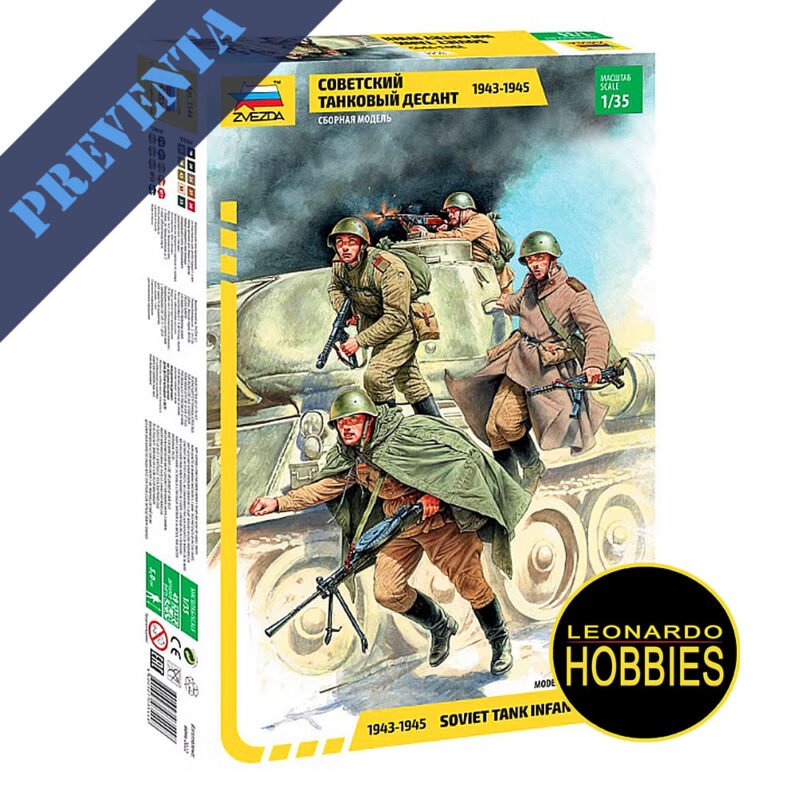 Soviet Tank Infantry 1943-1945 Escala 1/35 Zvezda 3544
