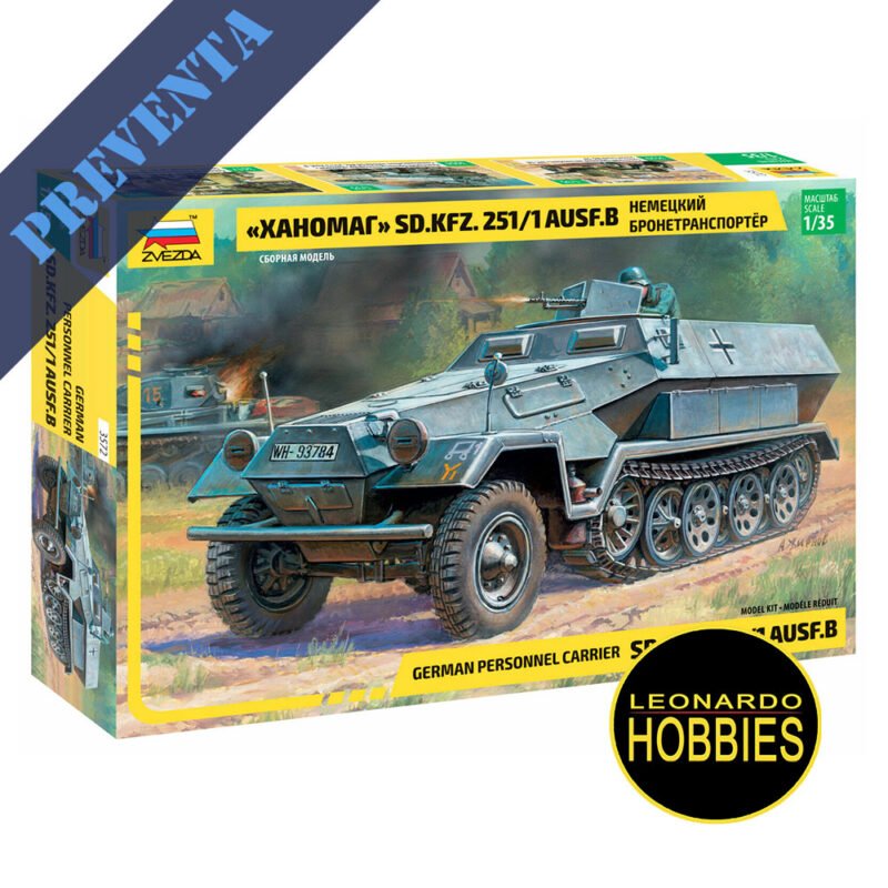Sd.Kfz.251/1 Ausf.B "Hanomag" Escala 1/35 Zvezda 3572