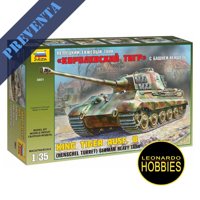 King Tiger Ausf.B Henschel Turret Escala 1/35 Zvezda 3601
