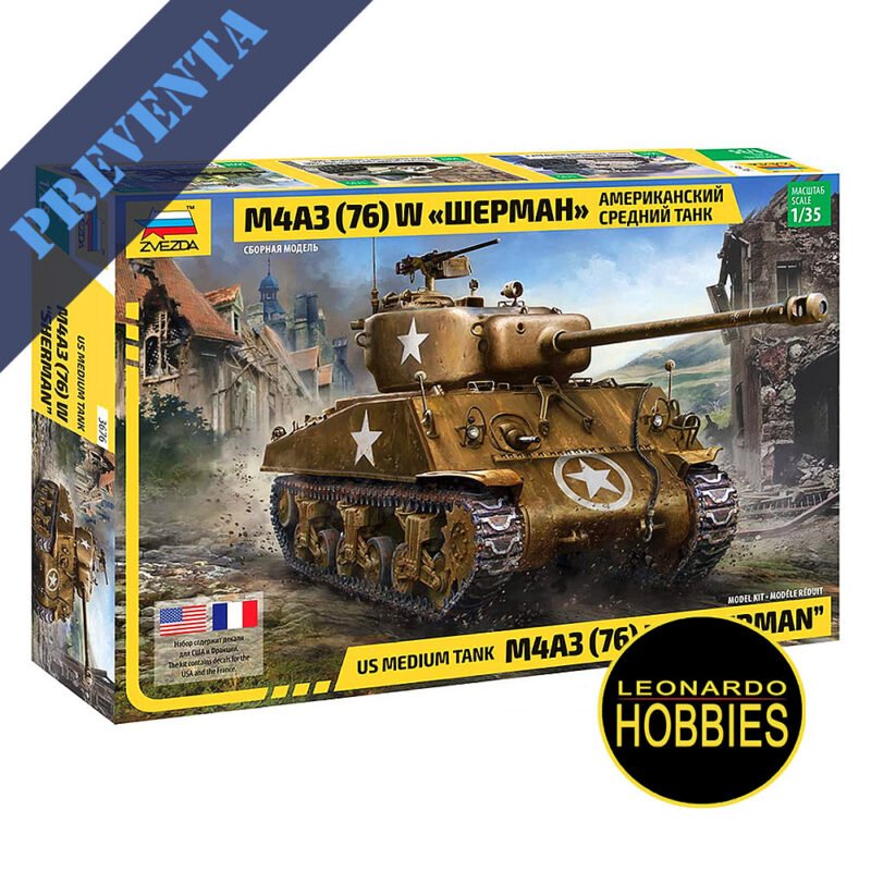 M4A3 (76mm) W "Sherman" Escala 1/35 Zvezda 3676