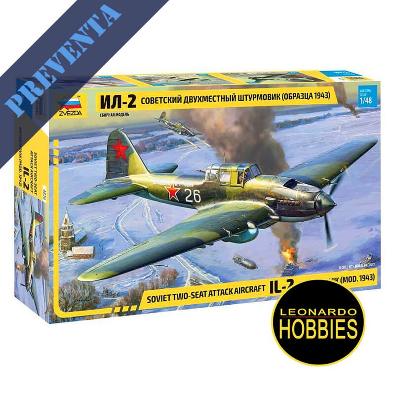 IL-2 Stormovik (Mod. 1943) Escala 1/48 Zvezda 4826