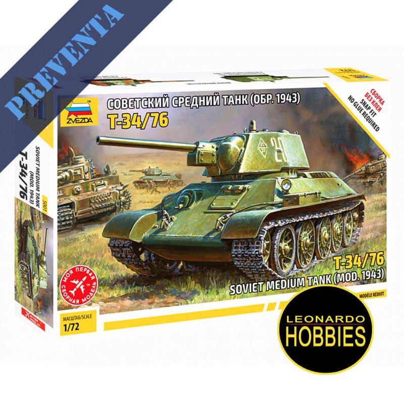 T-34/76 Escala 1/72 Zvezda 5001