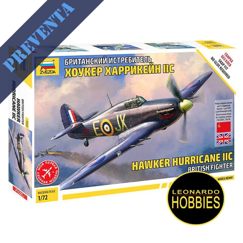 Hawker Hurricane IIC Escala 1/72 Zvezda 7322