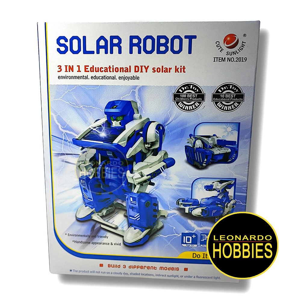 "Solar Robot" Set 3 en 1 - Robot para Armar - Energía Solar HTC02019