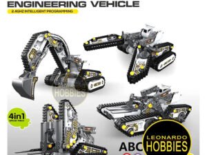 Set 4 en 1 (Blanco) - Vehículo para Armar con Radio Control - Batería HTC0SG02