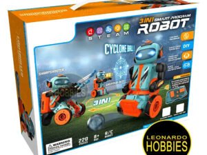 SET 3 EN 1 "RIC Robot Kit" - Robot para Armar a Control Remoto STEAM - Batería HTCBC0103