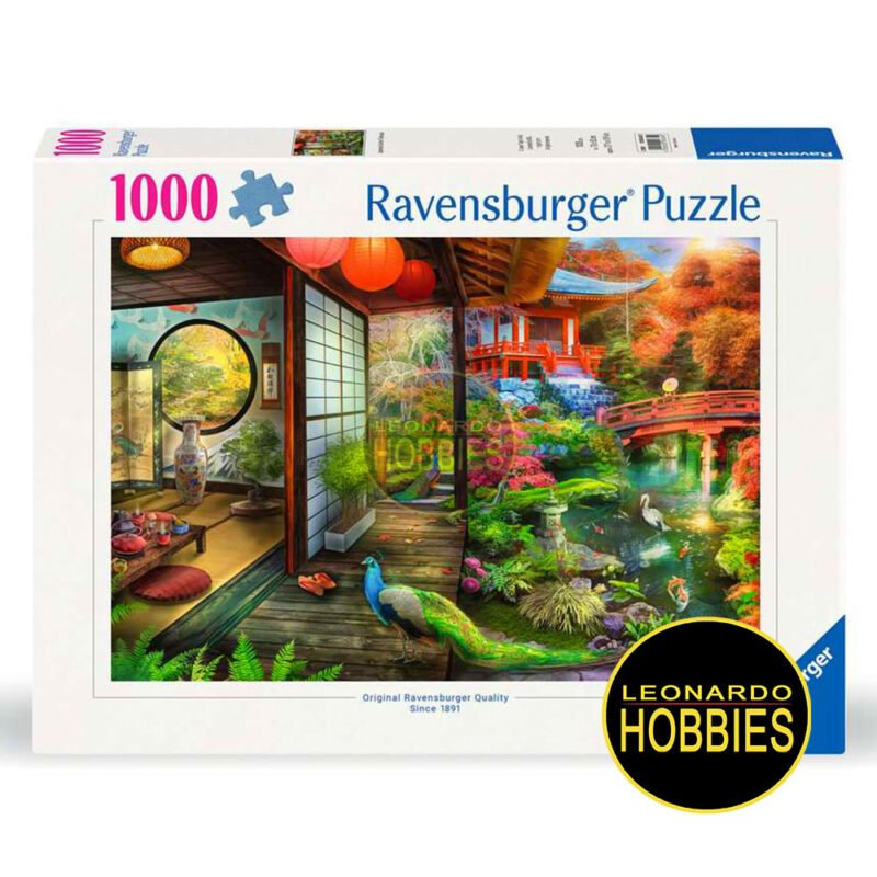 Casa de Té en Jardín Japonés-Kioto 1000 Piezas Ravensburger 12000635