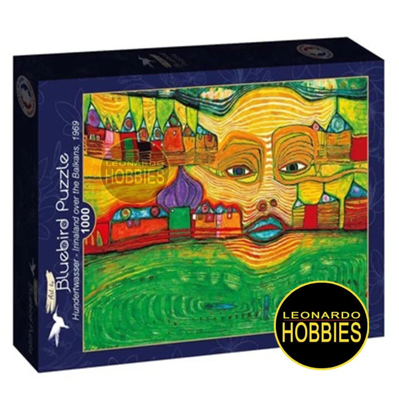 Irinaland over the Balkans por Hundertwasser 1000 Piezas Bluebird 60257