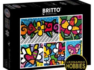 Collage de Corazones y Flores de Romero Britto 1500 Piezas Bluebird 90020