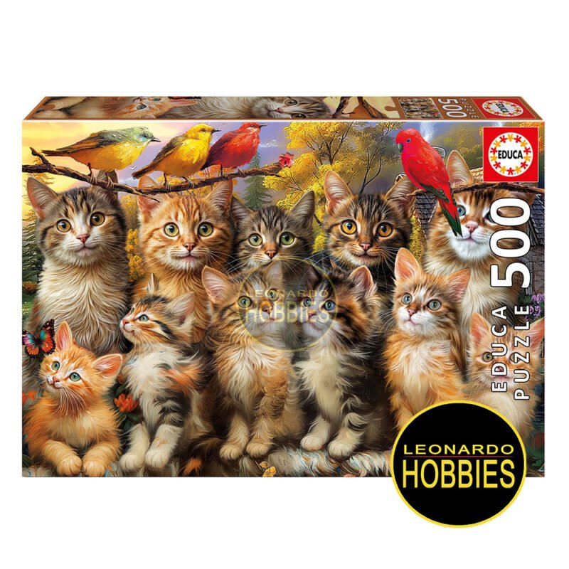 Gatitos y Pájaros 500 Piezas Educa 20241