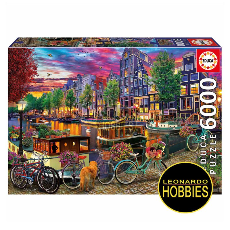 Bicicletas en Ámsterdam 6000 Piezas Educa 20330