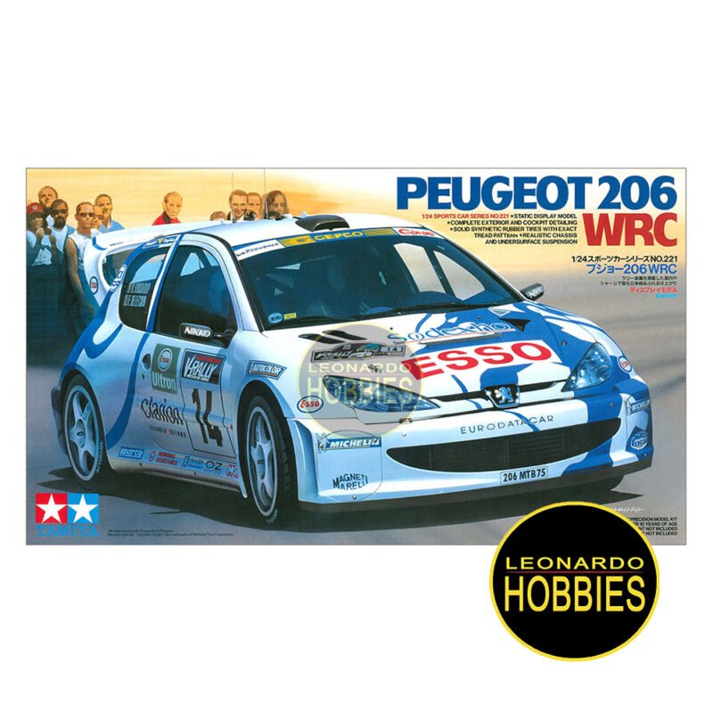 Peugeot 206 WRC Escala 1/24 Tamiya 24221