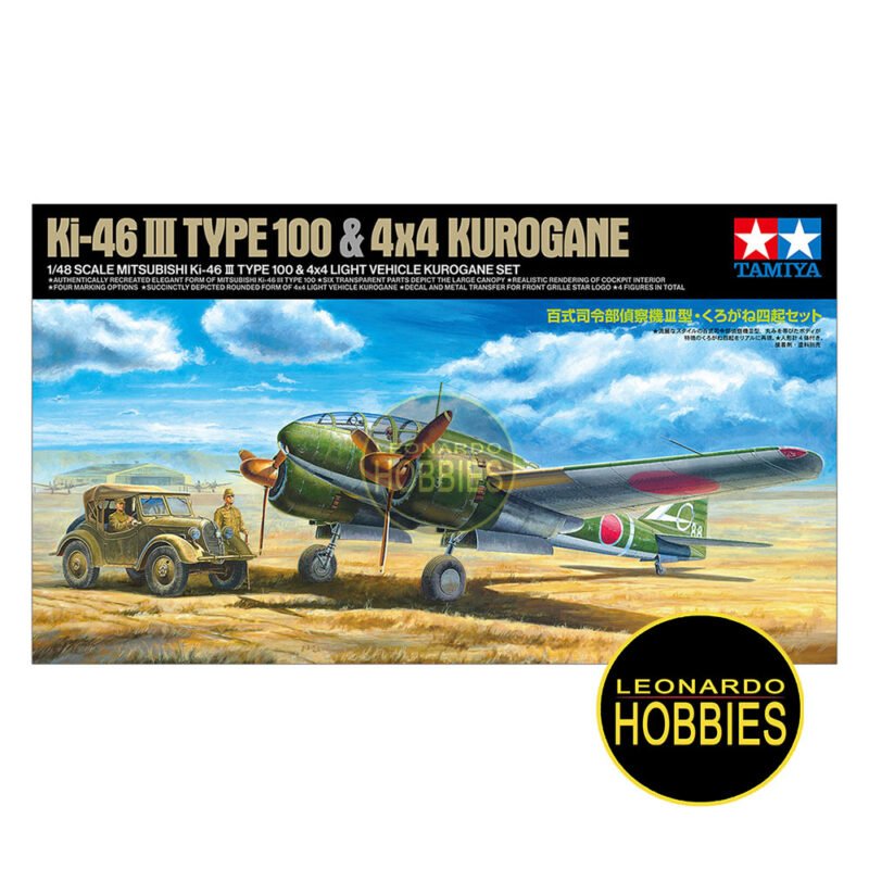 Ki-46 III 100 & Jeep Kurogane Escala 1/48 Tamiya 25217