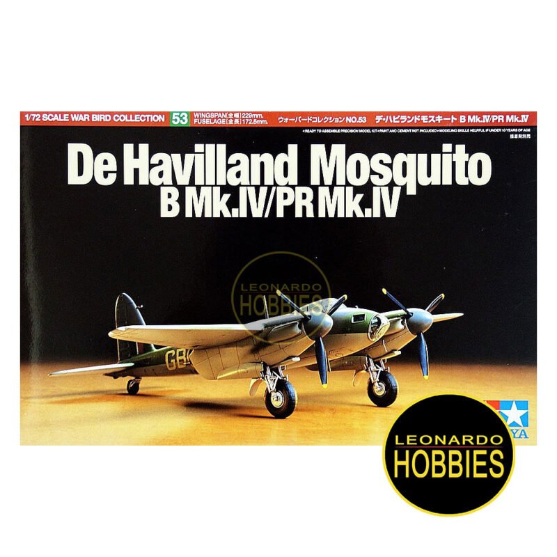 Mosquito B Mk.IV/PR Mk.IV Escala 1/72 Tamiya 60753