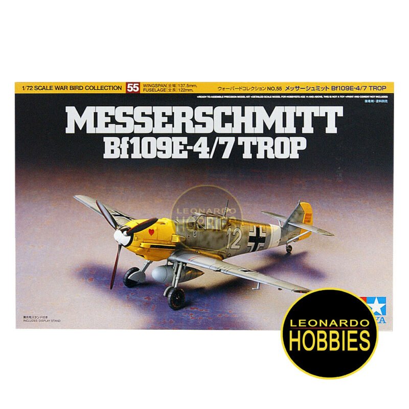 Bf109E-4/7 TROP Escala 1/72 Tamiya 60755