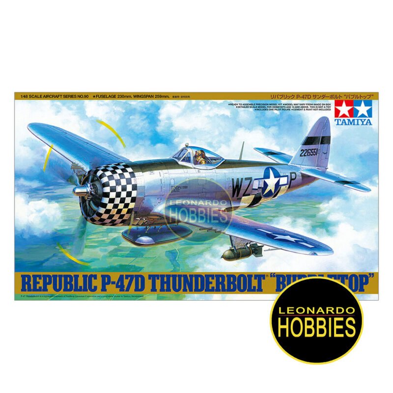 P-47D Thunderbolt Bubbletop Escala 1/48 Tamiya 61090