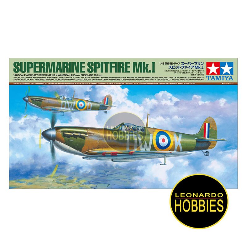 Spitfire Mk.I Escala 1/48 Tamiya 61119